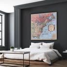 North american map  in 1784 by Archive on GIANT ART - pink maps
