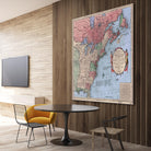 North american map  in 1784 by Archive on GIANT ART - pink maps
