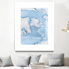 Purple Wave by Alyson Mccrink on GIANT ART - blue abstract liquide