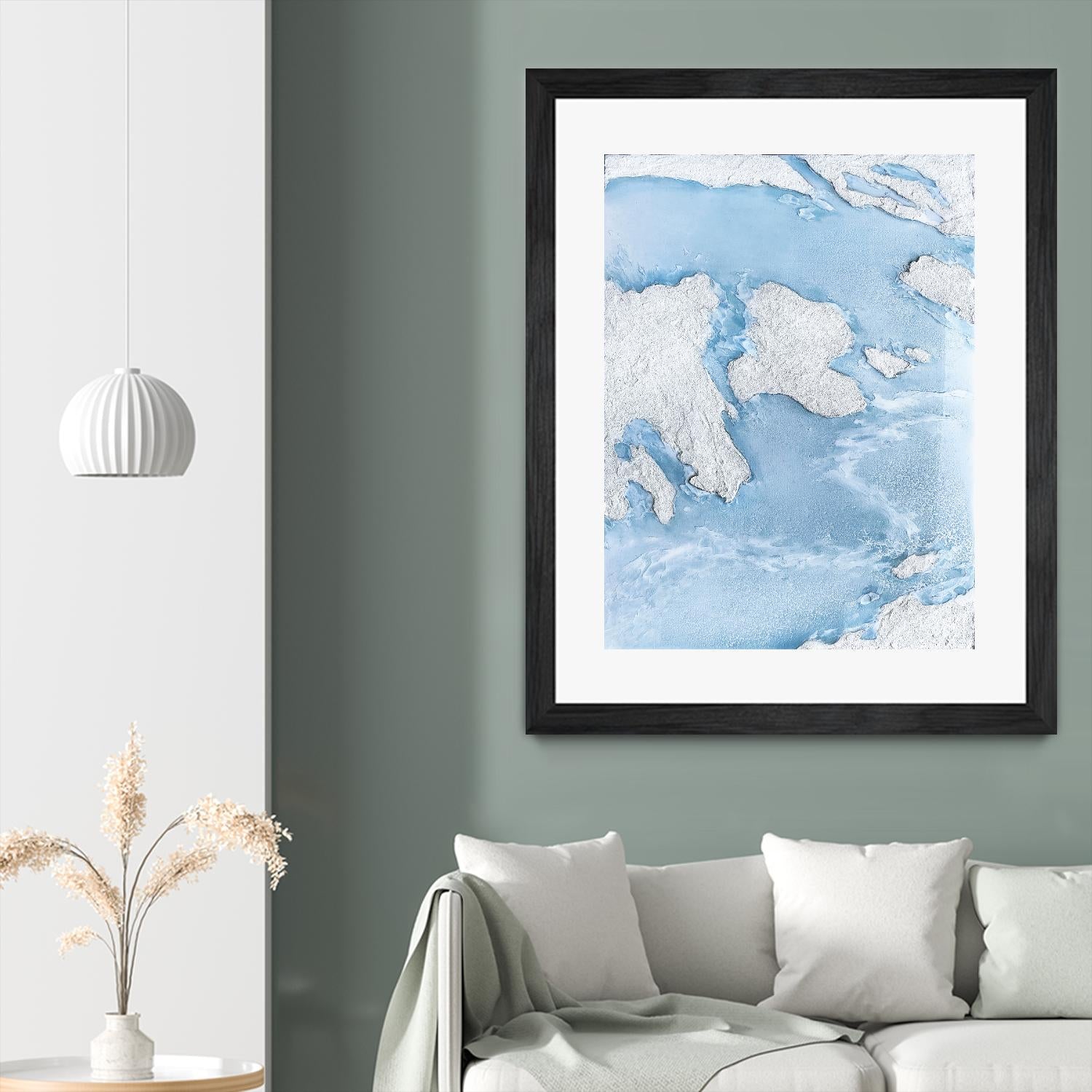 Purple Wave by Alyson Mccrink on GIANT ART - blue abstract liquide