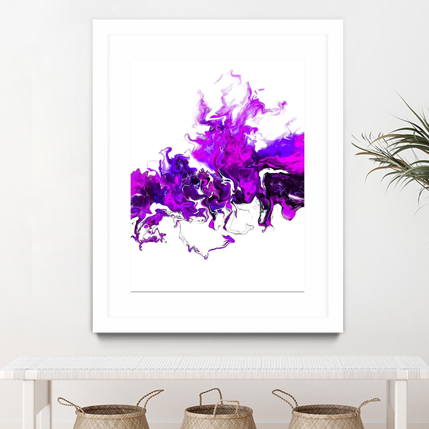 Rainbow Smoke -2 by Alyson Mccrink on GIANT ART - white abstract abstract