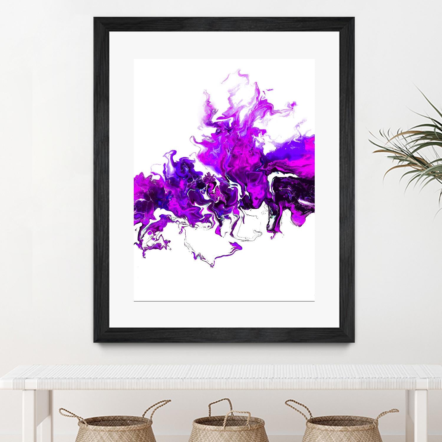 Rainbow Smoke -2 by Alyson Mccrink on GIANT ART - white abstract abstract