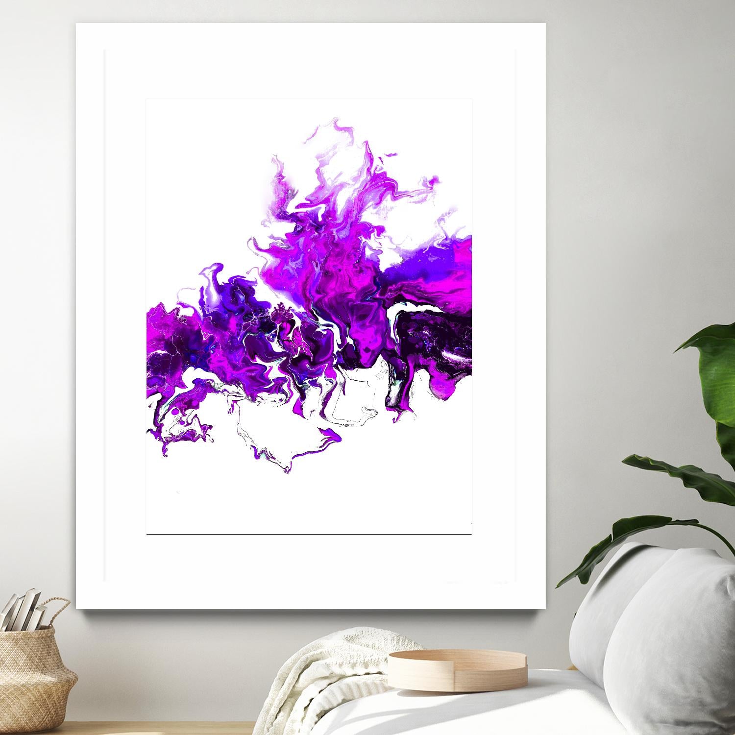 Rainbow Smoke -2 by Alyson Mccrink on GIANT ART - white abstract abstract