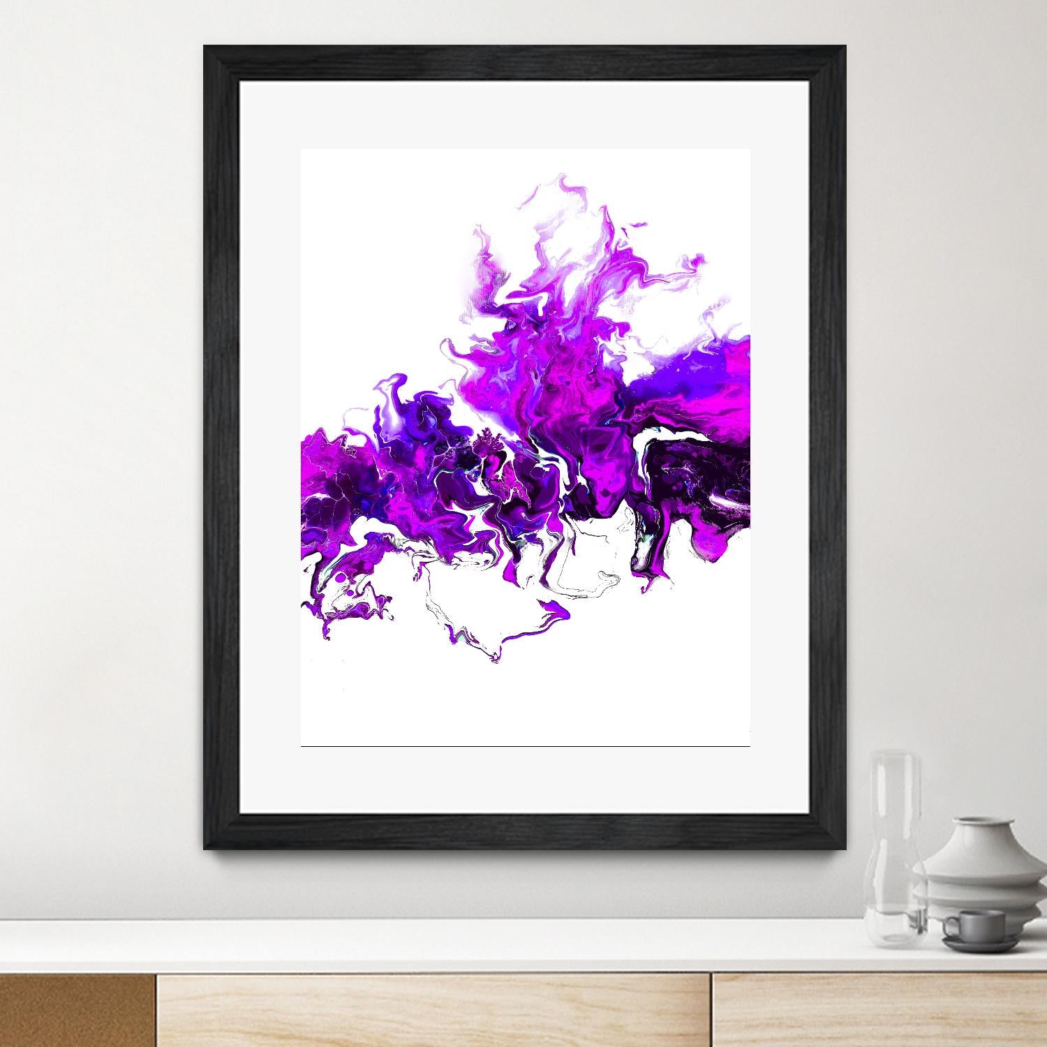 Rainbow Smoke -2 by Alyson Mccrink on GIANT ART - white abstract abstract