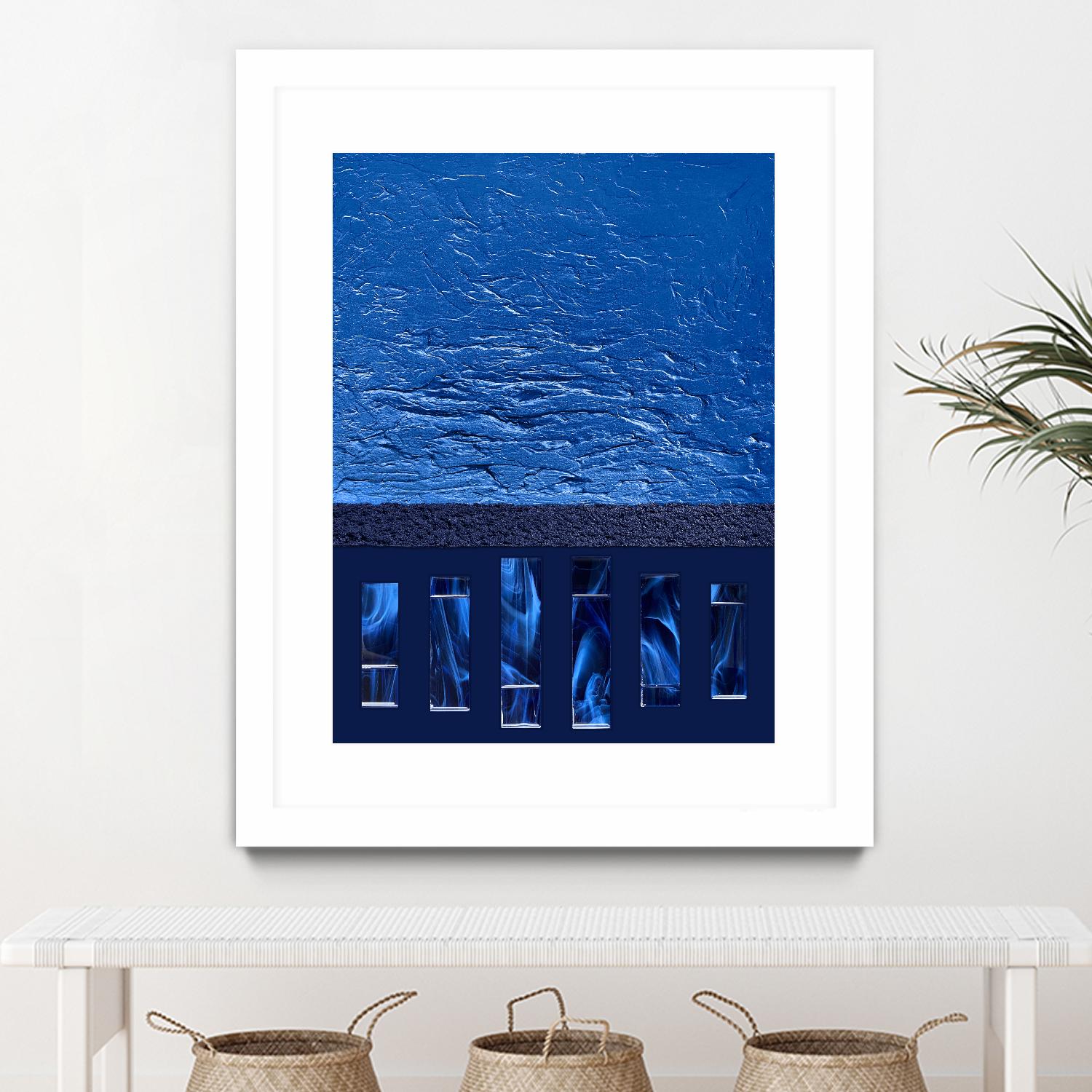 Silver Springs -1 by Alyson Mccrink on GIANT ART - blue digital ton sur ton
