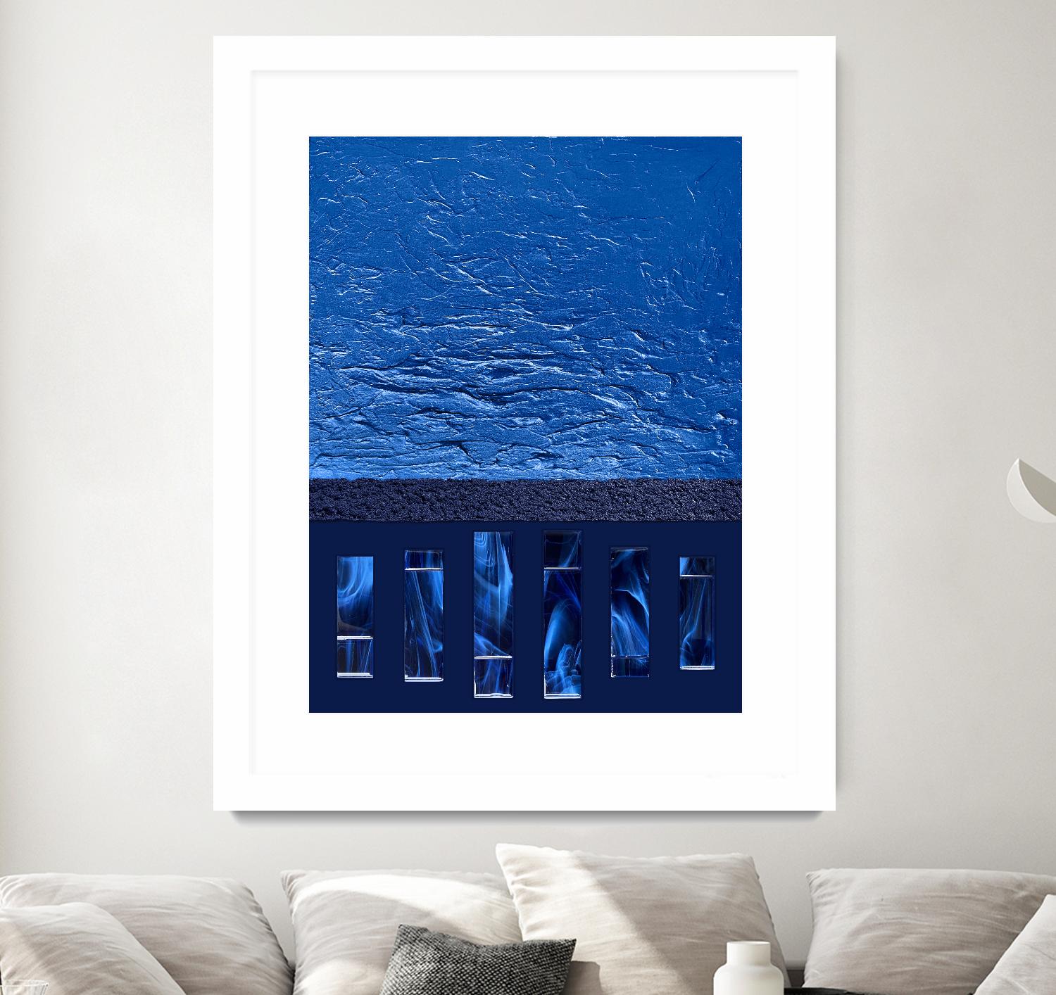 Silver Springs -1 by Alyson Mccrink on GIANT ART - blue digital ton sur ton