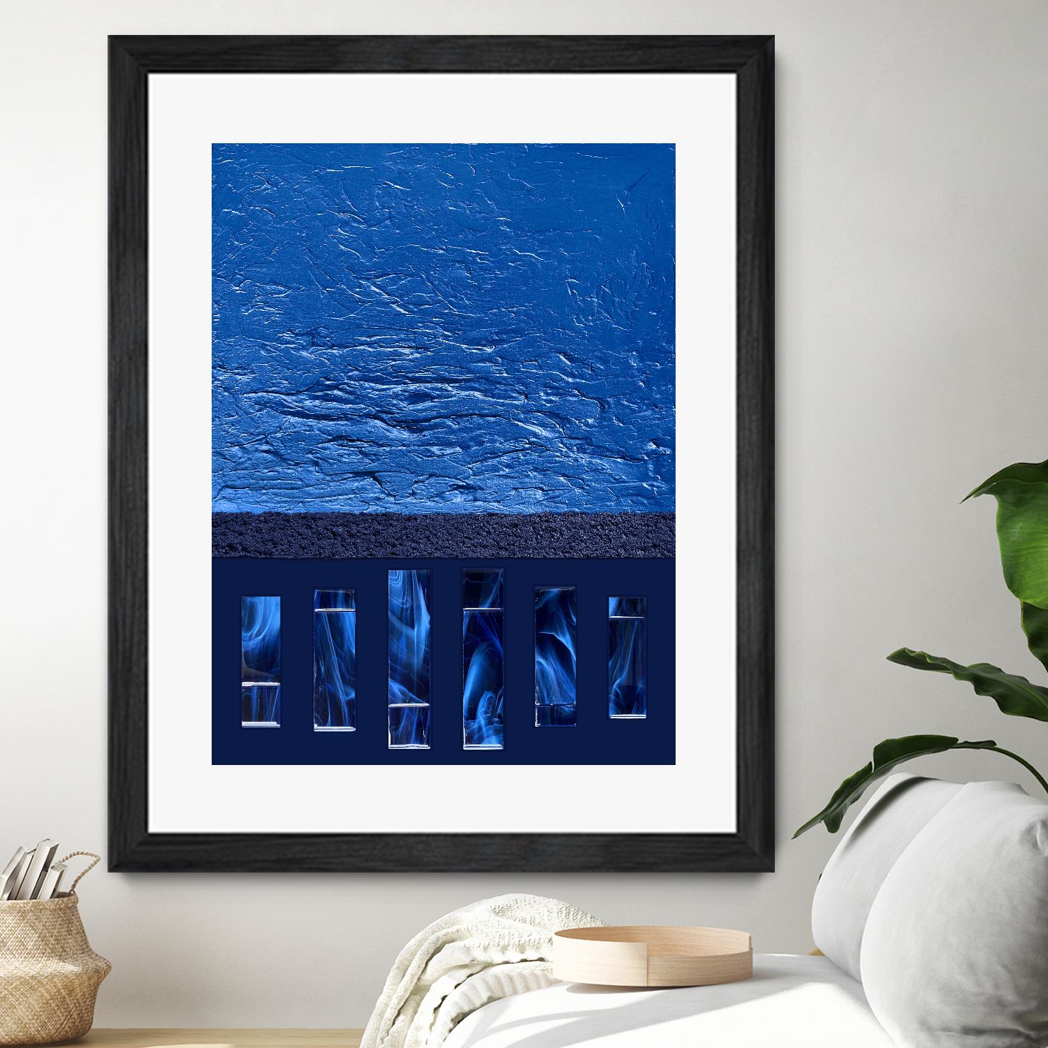 Silver Springs -1 by Alyson Mccrink on GIANT ART - blue digital ton sur ton