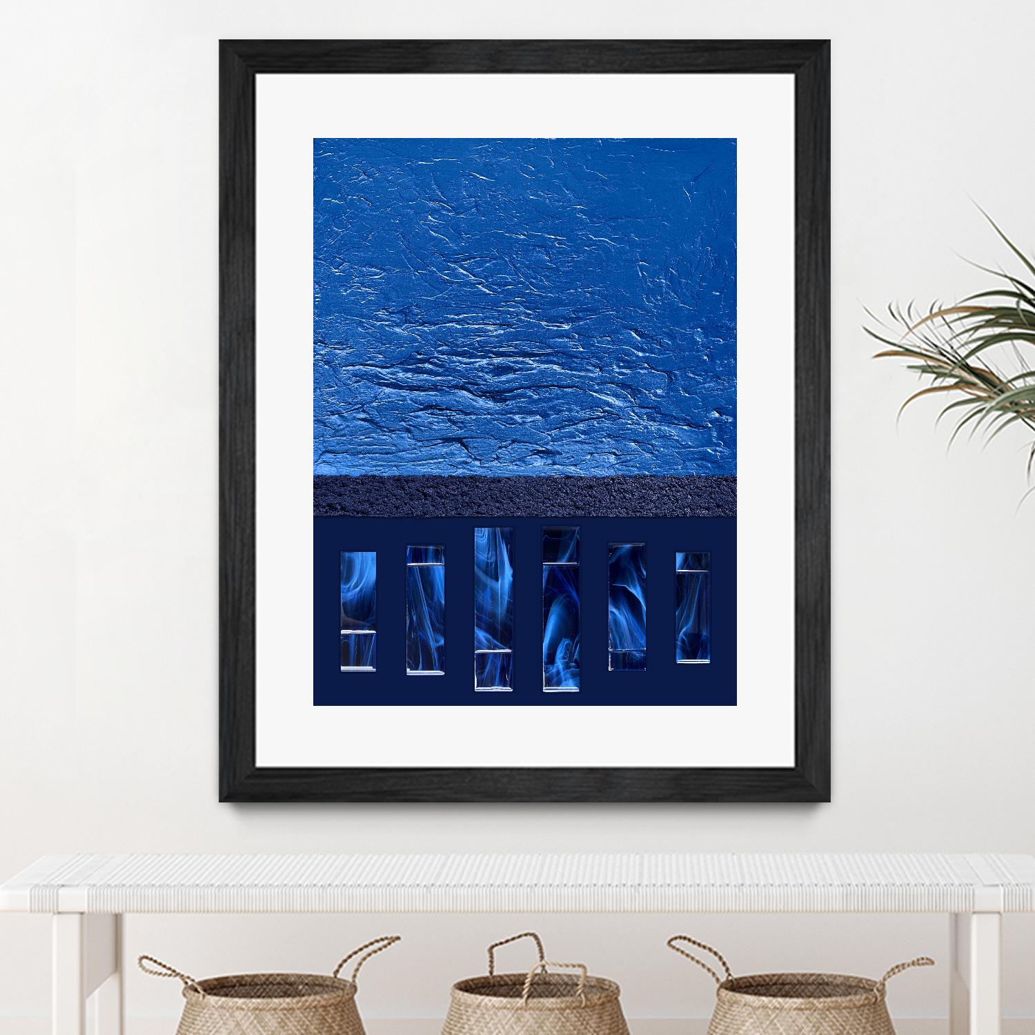 Silver Springs -1 by Alyson Mccrink on GIANT ART - blue digital ton sur ton