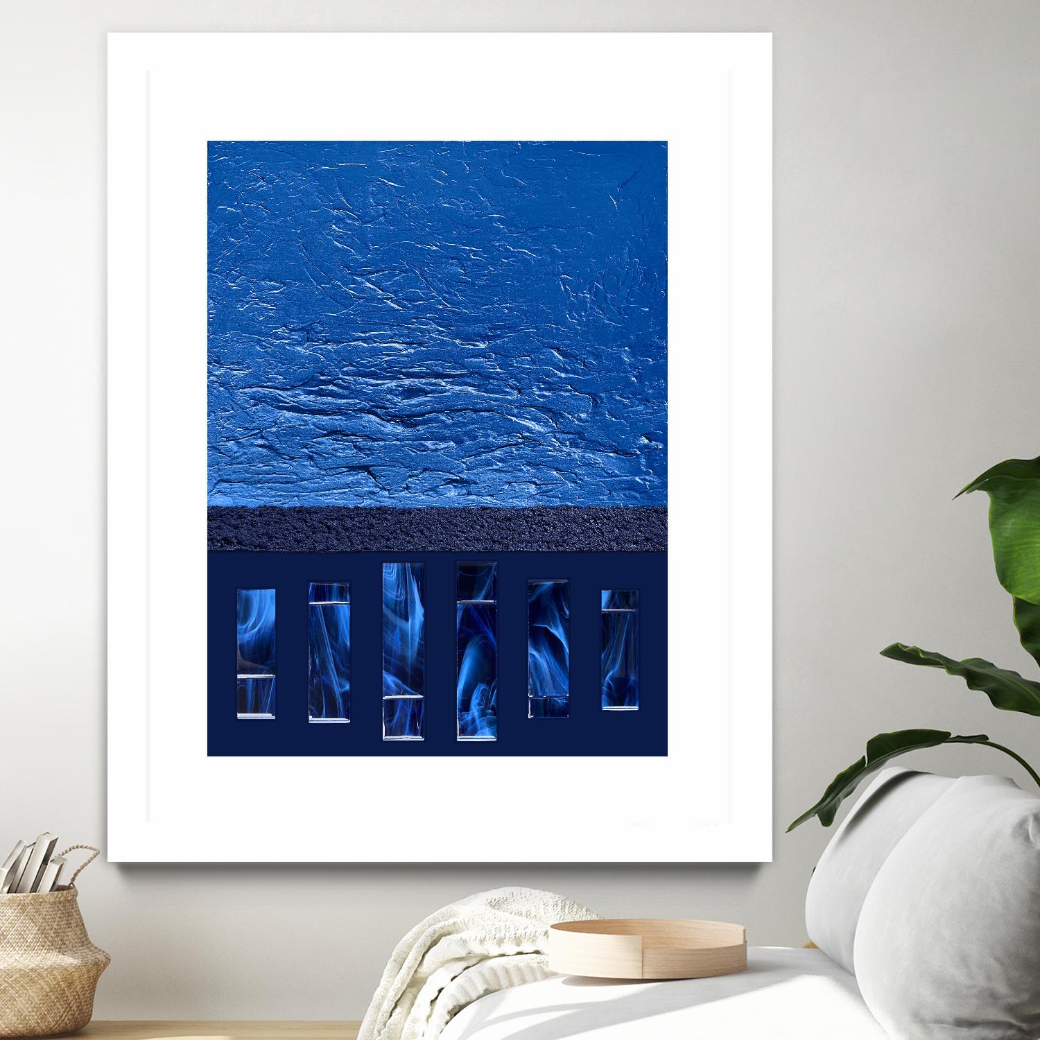 Silver Springs -1 by Alyson Mccrink on GIANT ART - blue digital ton sur ton