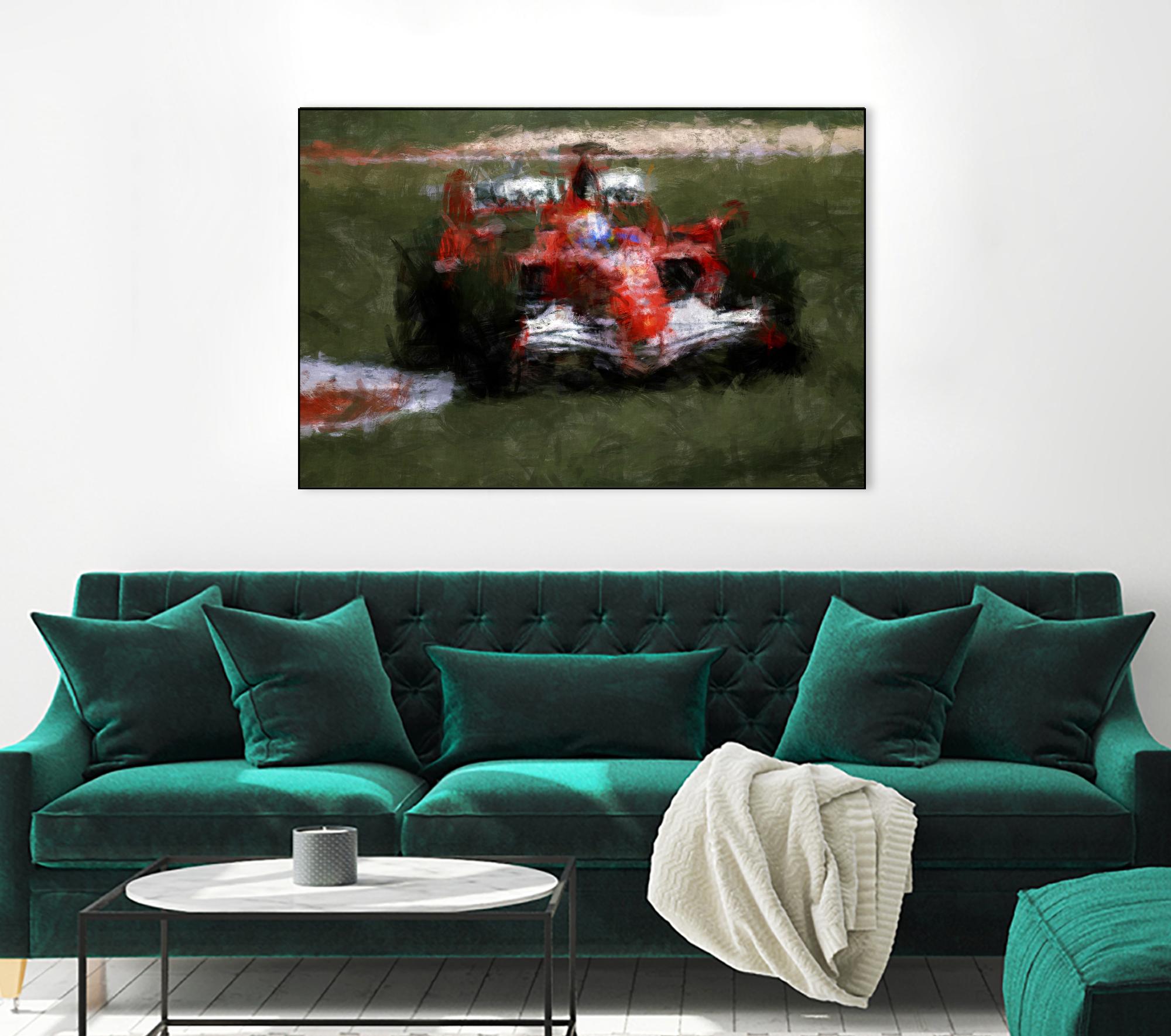 Formula 1 - II by Jean-François Dupuis on GIANT ART - red transportation automobile