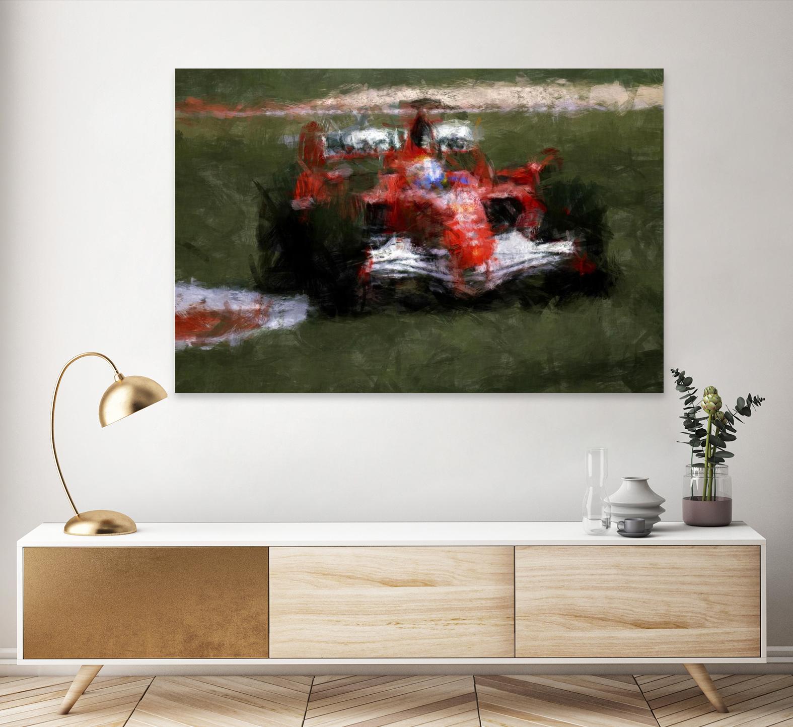 Formula 1 - II by Jean-François Dupuis on GIANT ART - red transportation automobile