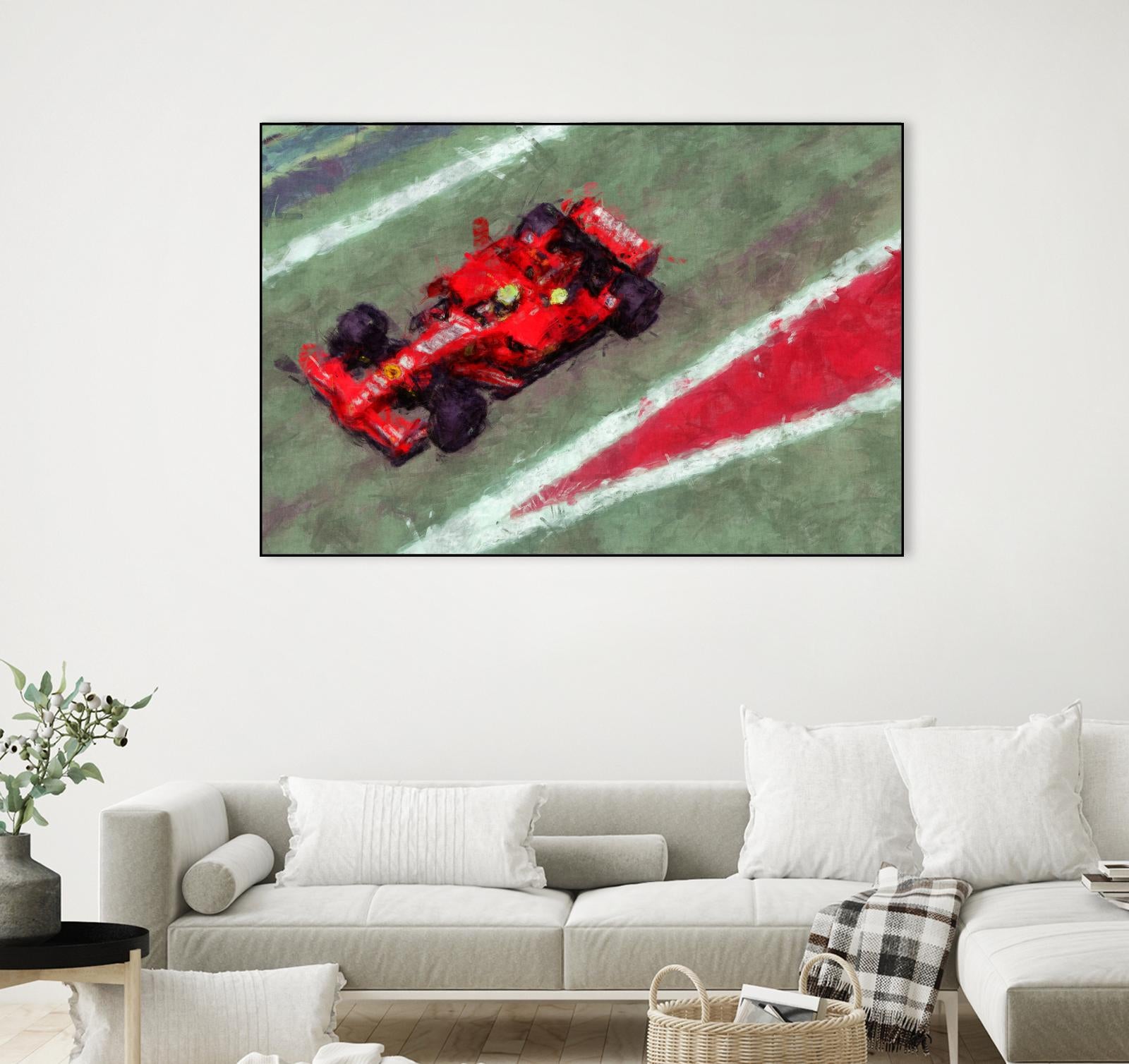 Formula 1 - V by Jean-François Dupuis on GIANT ART - red transportation automobile