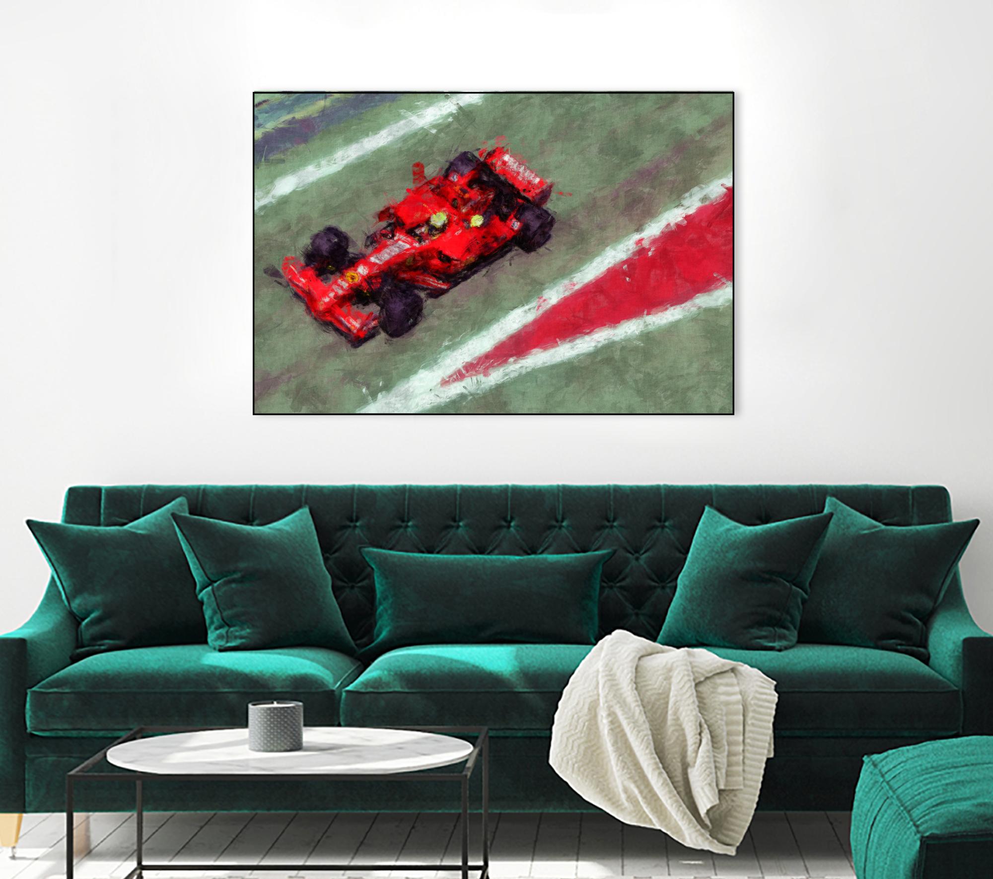 Formula 1 - V by Jean-François Dupuis on GIANT ART - red transportation automobile