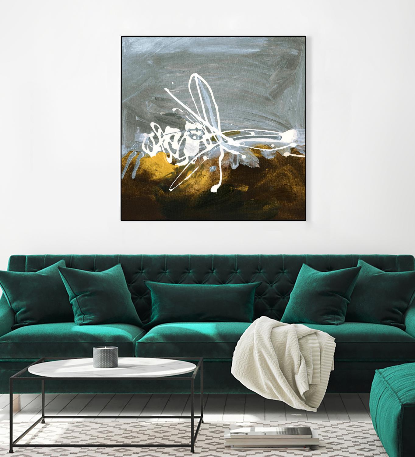 Golden Abstract II by Meejlau on GIANT ART - gold abstract