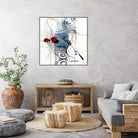 Zone Bleue by Sylvie Cloutier on GIANT ART - red abstract artistes du québec