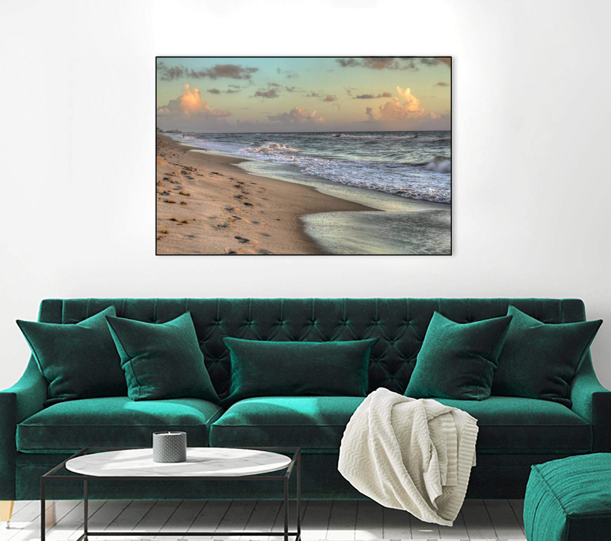 Indialantic 3 by Rene Griffith on GIANT ART - beige costal waves
