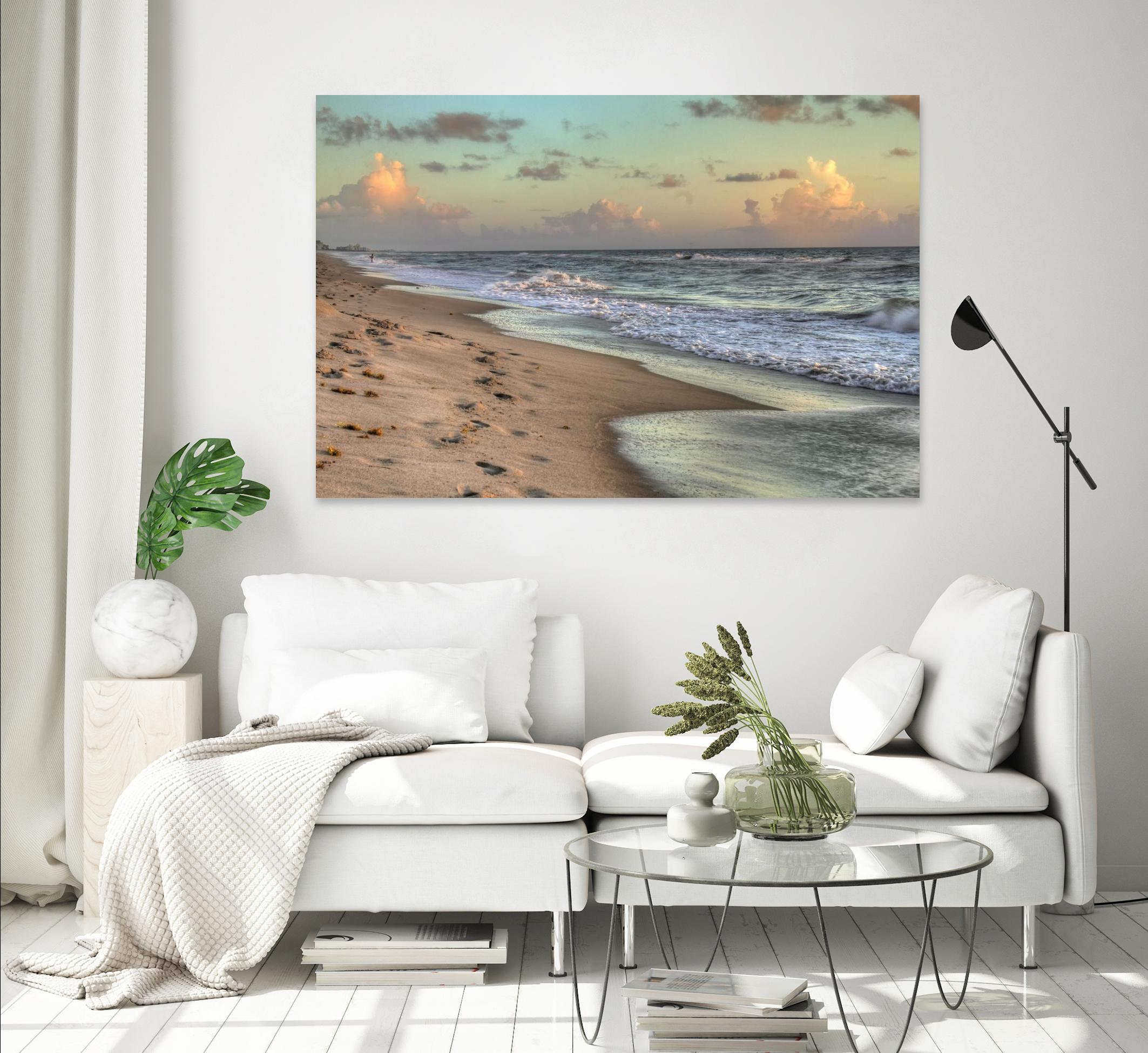 Indialantic 3 by Rene Griffith on GIANT ART - beige costal waves