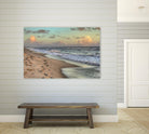 Indialantic 3 by Rene Griffith on GIANT ART - beige costal waves