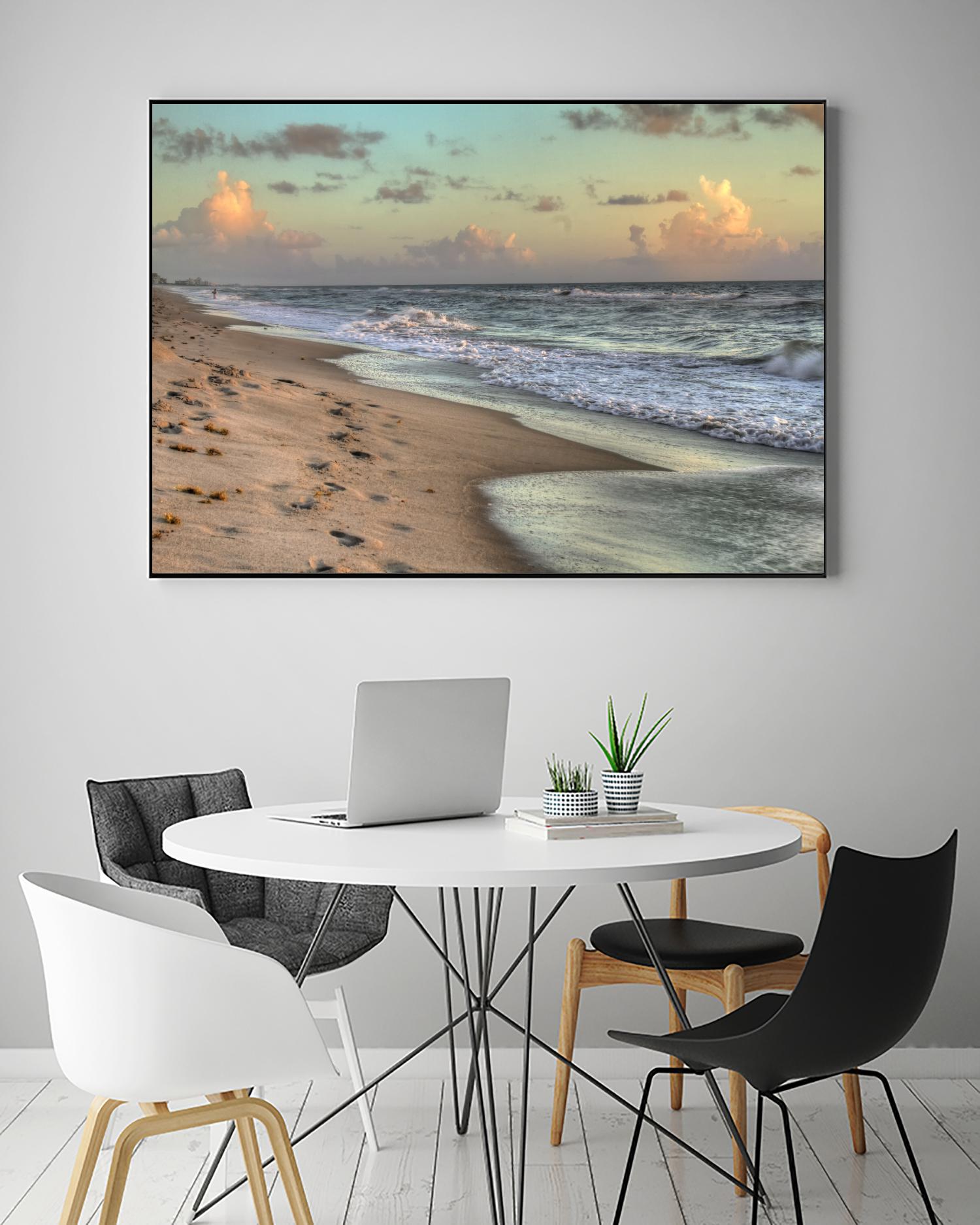 Indialantic 3 by Rene Griffith on GIANT ART - beige costal waves