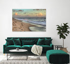 Indialantic 3 by Rene Griffith on GIANT ART - beige costal waves