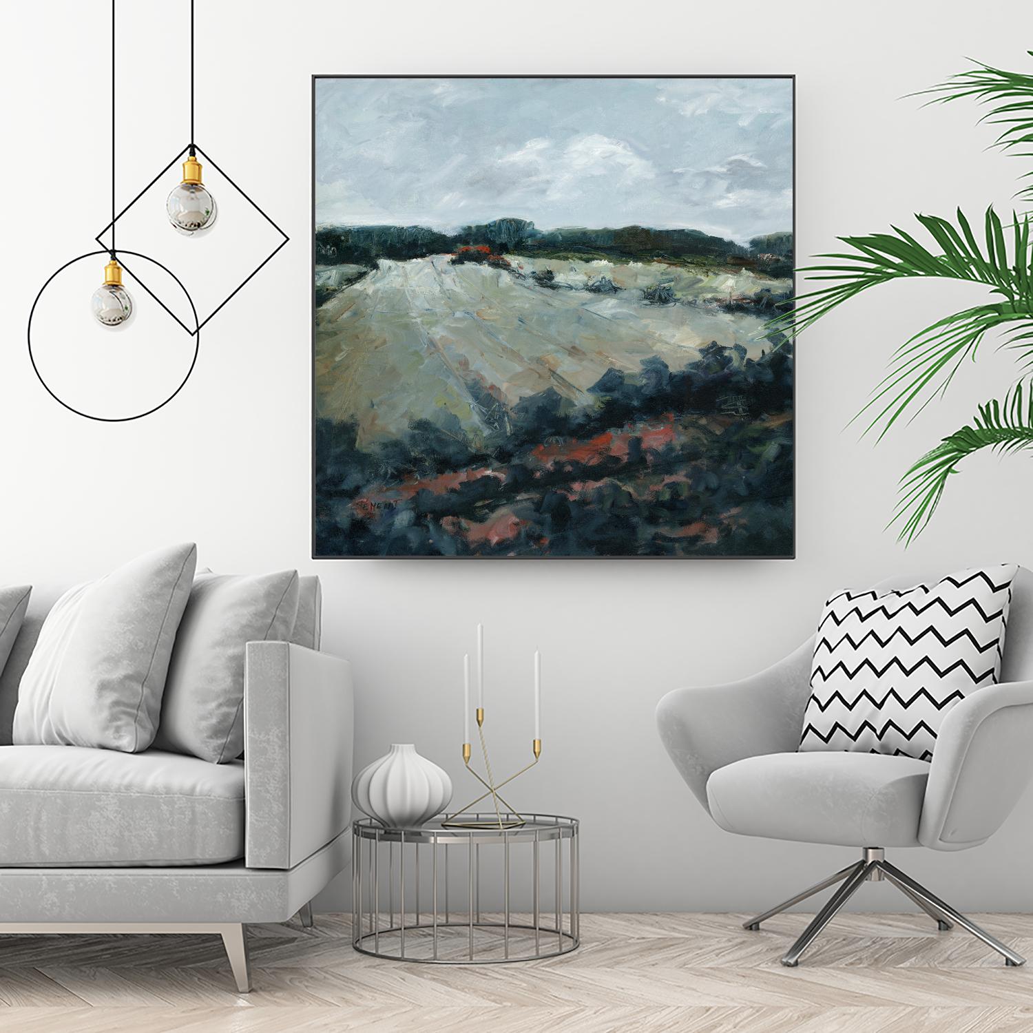 Serene Landscape 5 by Jacques Clement on GIANT ART - green landscape