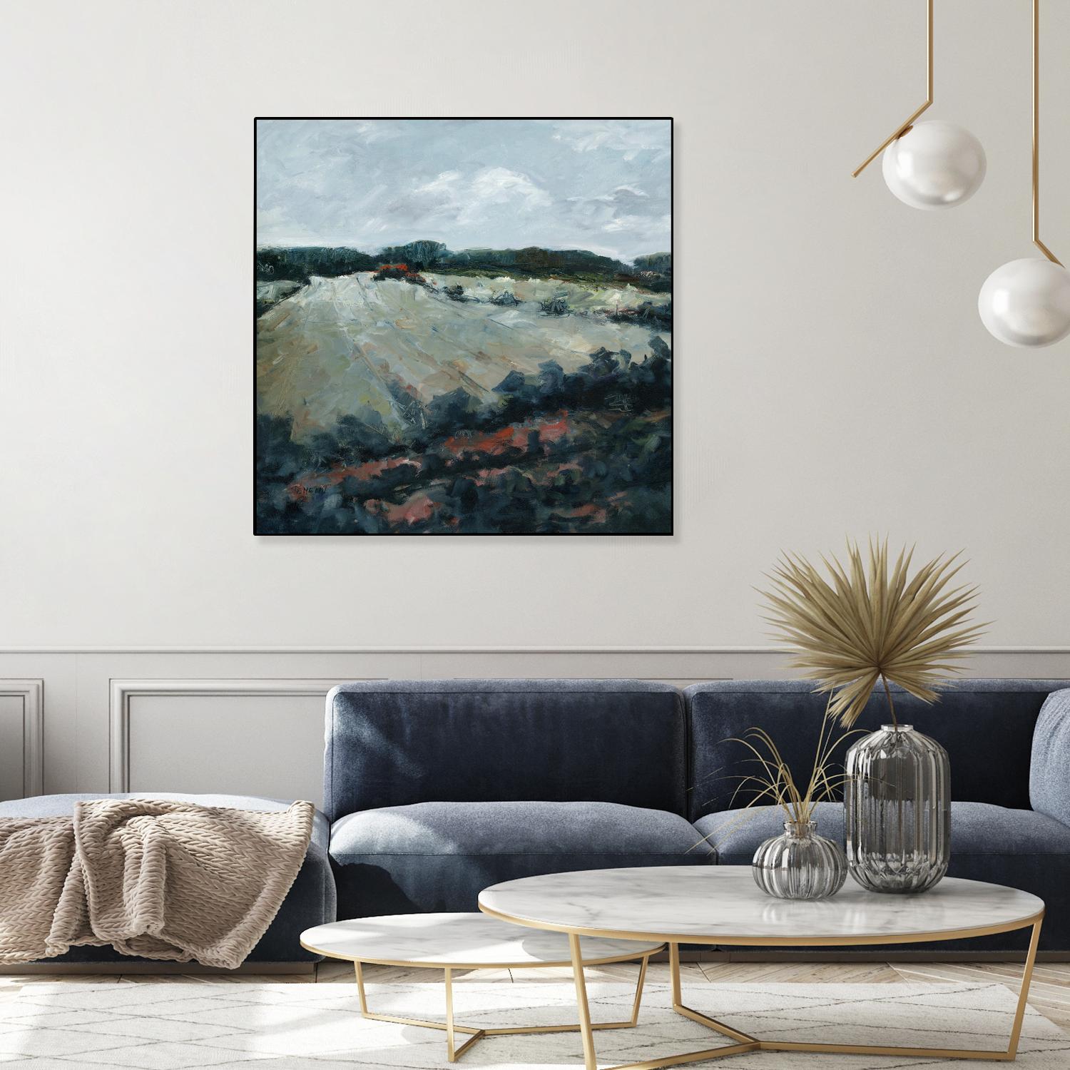Serene Landscape 5 by Jacques Clement on GIANT ART - green landscape