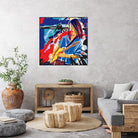 Bloody Blues by Ray Lengelé on GIANT ART - red animé musicien