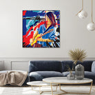 Bloody Blues by Ray Lengelé on GIANT ART - red animé musicien