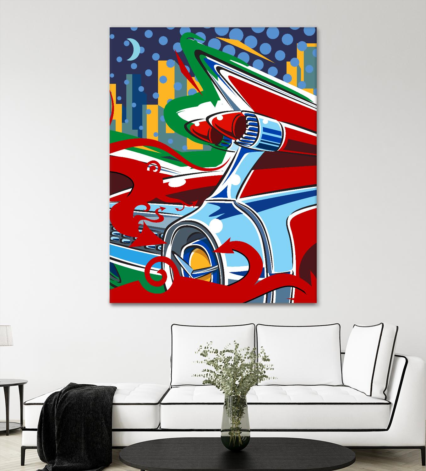 Cady Yak by Ray Lengelé on GIANT ART - red animé automobile