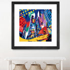 Time Square by Ray Lengelé on GIANT ART - red architecture down town