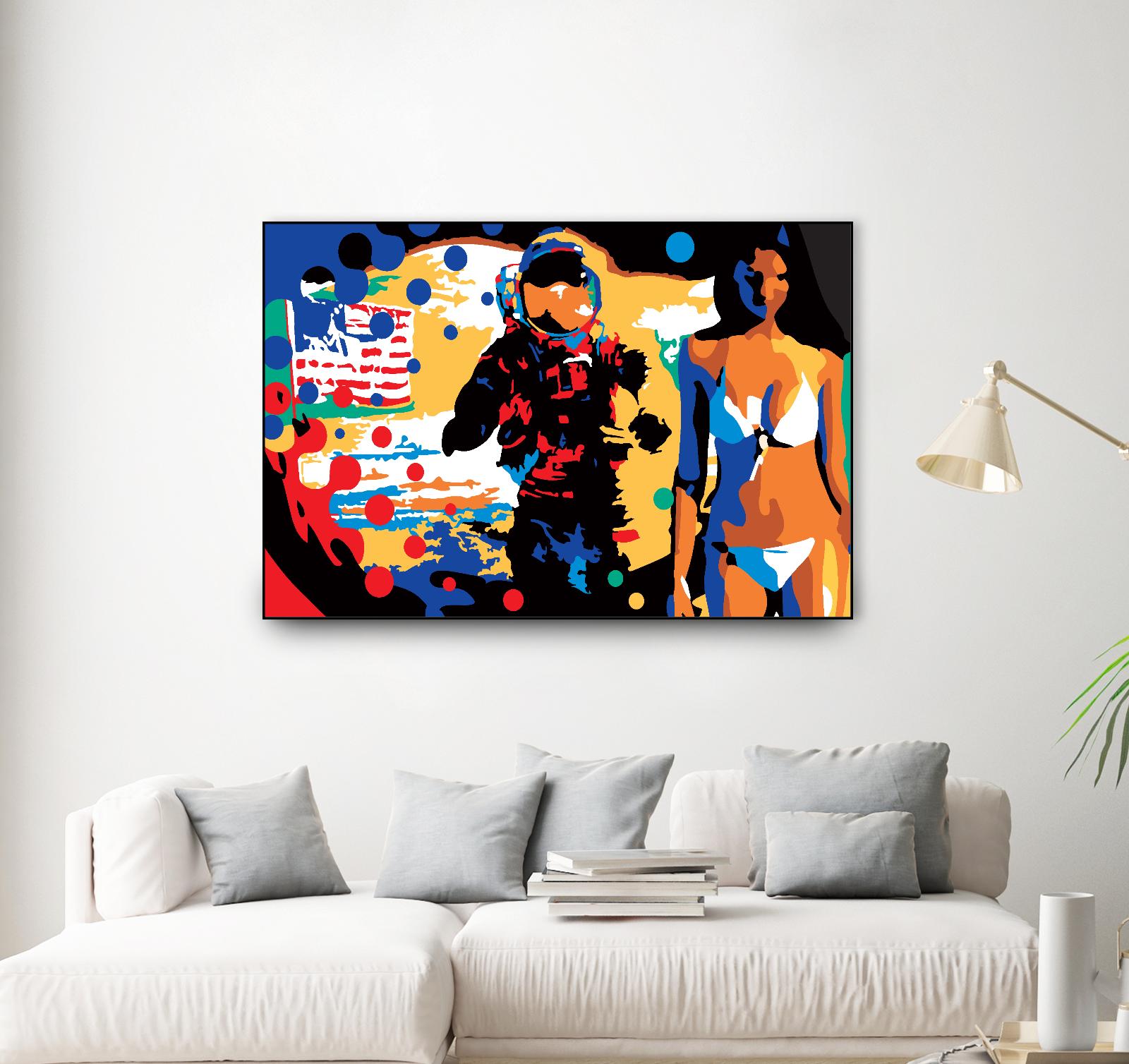 M.Gorsky by Ray Lengelé on GIANT ART - red figurative astronaut