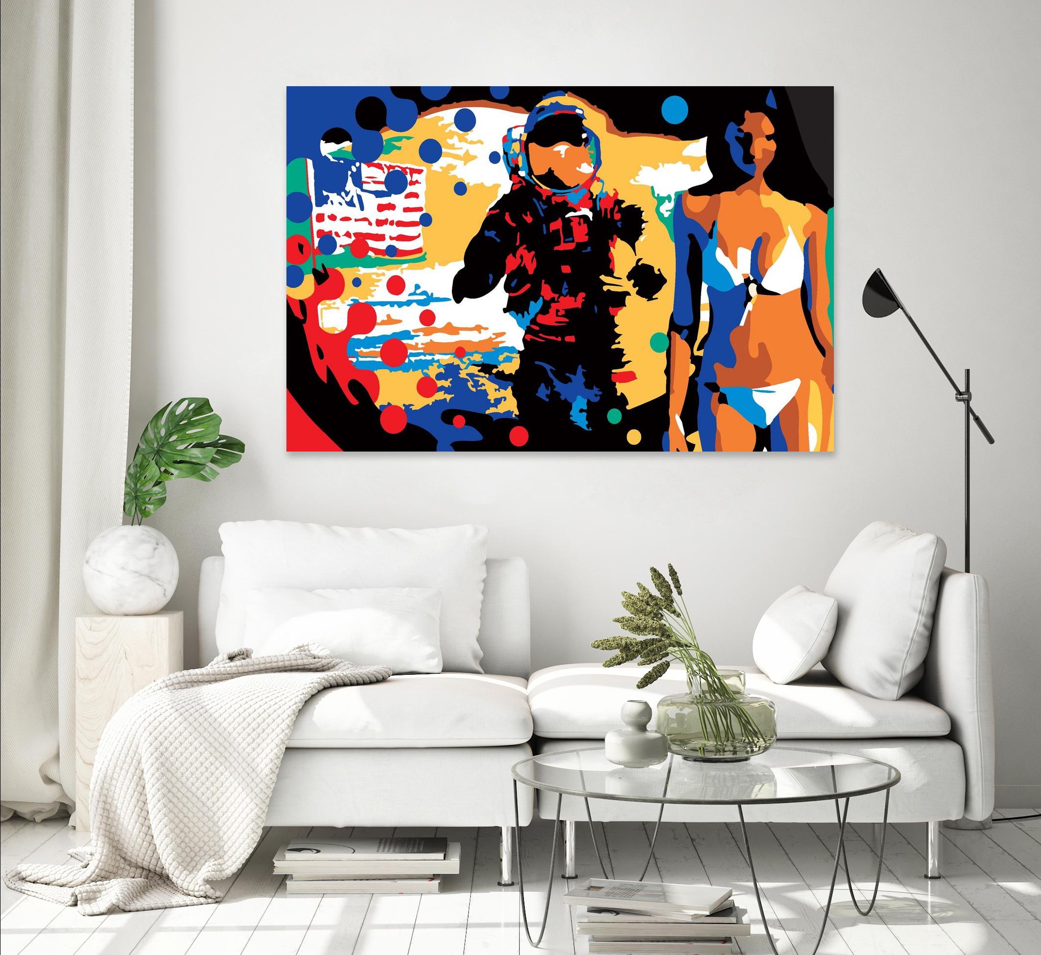 M.Gorsky by Ray Lengelé on GIANT ART - red figurative astronaut