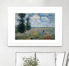 Poppy Fields near Argenteuil, 1875 by Claude Monet on GIANT ART - green masters champ fleuri