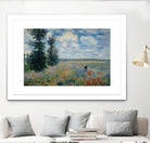 Poppy Fields near Argenteuil, 1875 by Claude Monet on GIANT ART - green masters champ fleuri