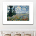 Poppy Fields near Argenteuil, 1875 by Claude Monet on GIANT ART - green masters champ fleuri