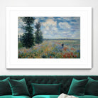Poppy Fields near Argenteuil, 1875 by Claude Monet on GIANT ART - green masters champ fleuri