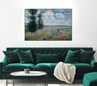Poppy Field by Claude Monet on GIANT ART - green masters champ fleuri