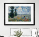 Poppy Fields near Argenteuil, 1875 by Claude Monet on GIANT ART - green masters champ fleuri