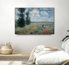 Poppy Field by Claude Monet on GIANT ART - green masters champ fleuri