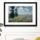 Poppy Fields near Argenteuil, 1875 by Claude Monet on GIANT ART - green masters champ fleuri