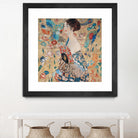 Woman with fan by Gustav Klimt on GIANT ART - gold masters féminité