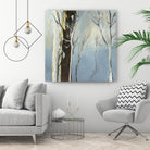Contemporary Forest 2 by Kathleen Cloutier on GIANT ART - blue botanical quebec artists