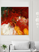 Lovely by Doris Savard on GIANT ART - red abstract