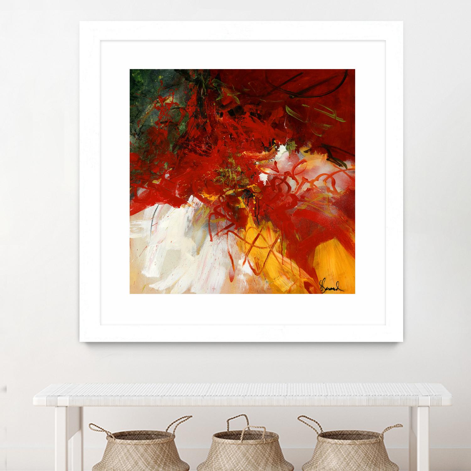Lovely by Doris Savard on GIANT ART - red abstract