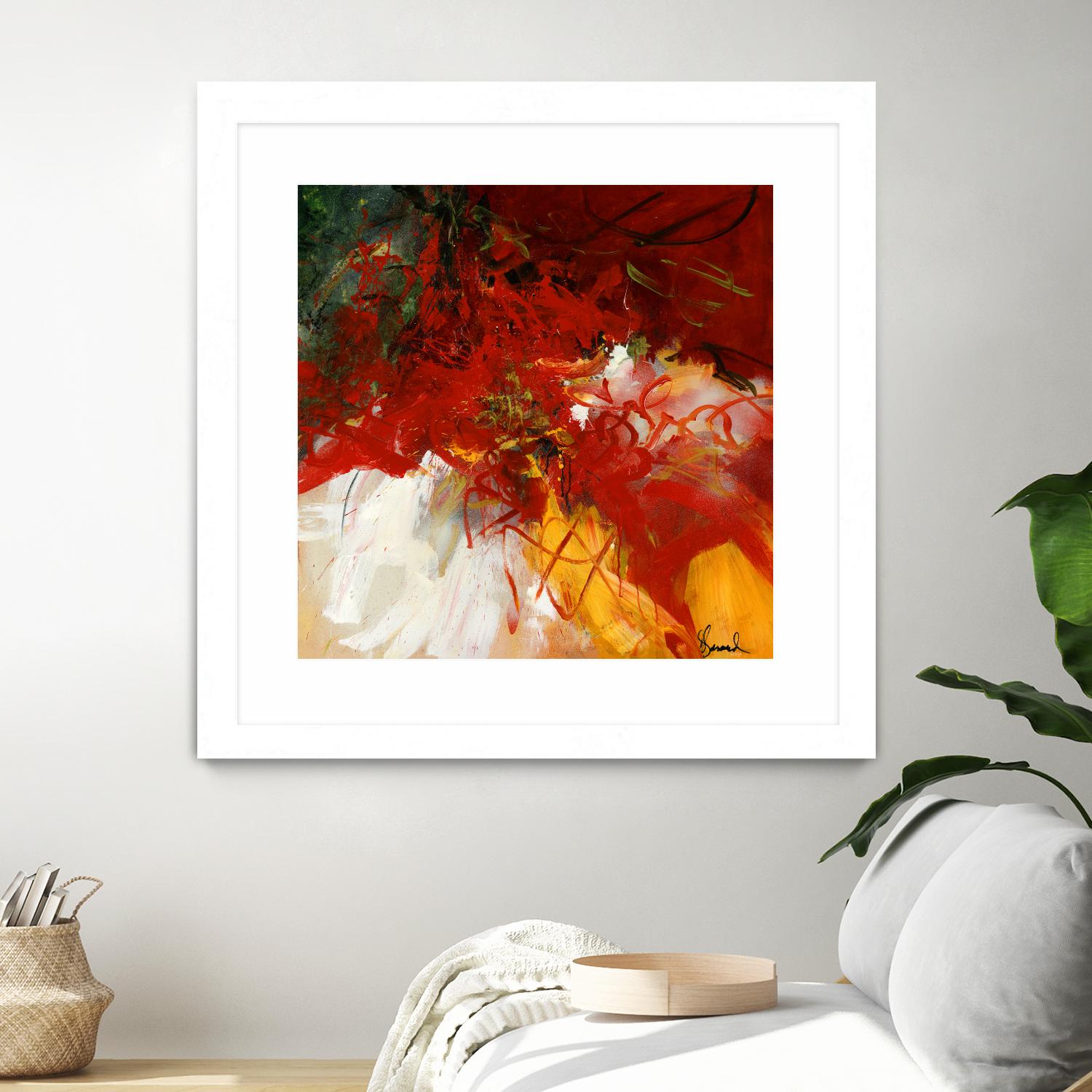 Lovely by Doris Savard on GIANT ART - red abstract