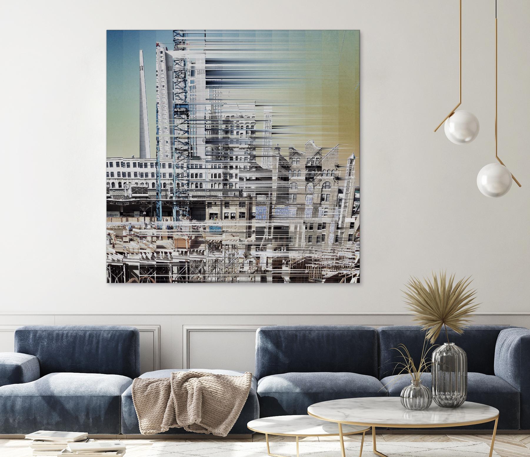 Urban Abstract 6 by Jean-François Dupuis on GIANT ART - beige linear factory