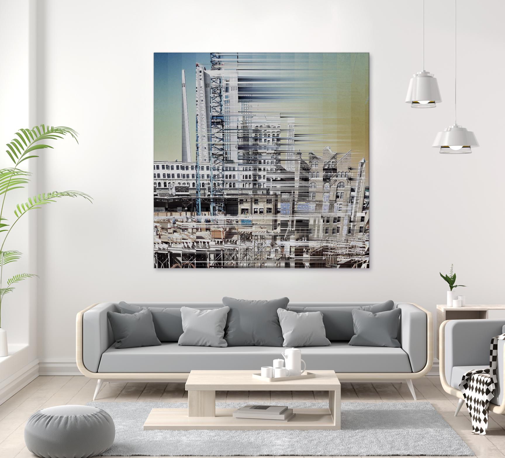 Urban Abstract 6 by Jean-François Dupuis on GIANT ART - beige linear factory