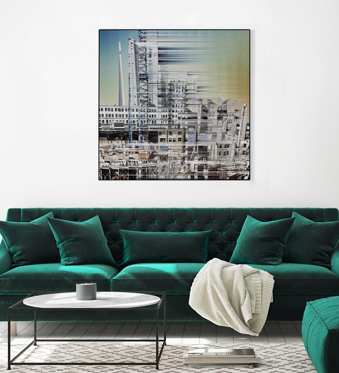 Urban Abstract 6 by Jean-François Dupuis on GIANT ART - beige linear factory