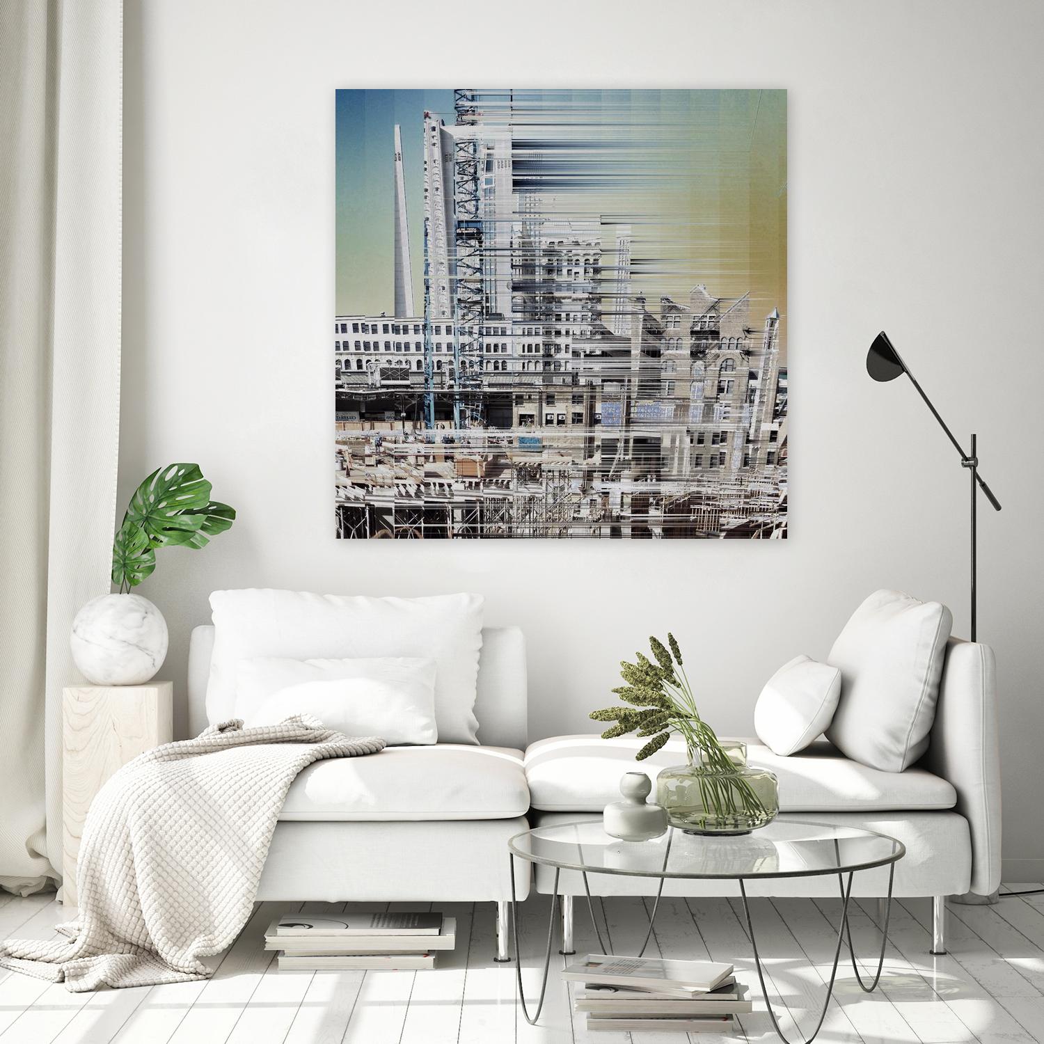 Urban Abstract 6 by Jean-François Dupuis on GIANT ART - beige linear factory