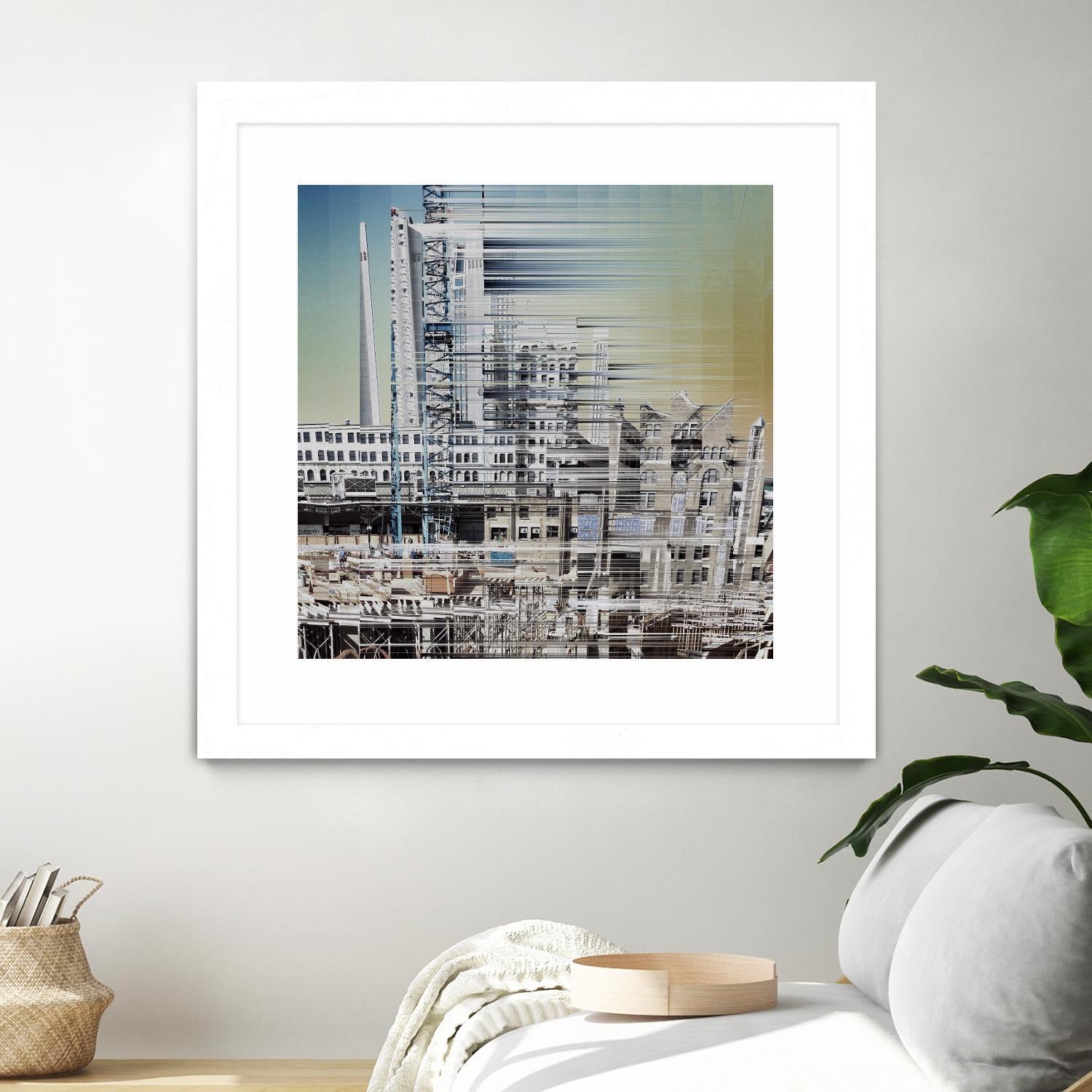 Urban Abstract 6 by Jean-François Dupuis on GIANT ART - beige linear factory